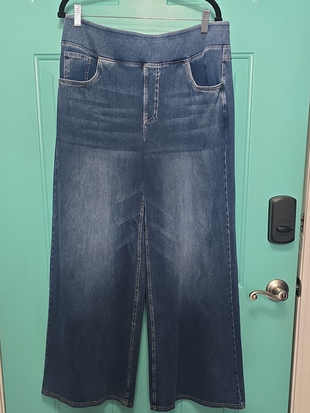 HALARA Dark Blue Wide-Leg Jeans